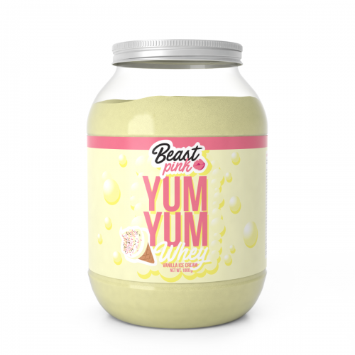 Сироватковий протеїн BeastPink Yum Yum Whey ванільне морозиво, код: 8588007275130