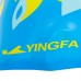 Шапочка для плавання силіконова для дорослих Yingfa синій-жовтий, код: C0091_BLY