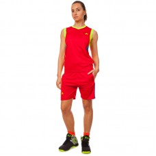 Форма баскетбольная женская PlayGame Lingo 2XL (48-50), красный-салатовый, код: LD-8295W_2XLRLG