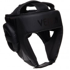 Шолом боксерський відкритий Venum Challenger шкіряний, чорний, код: VN03172_BK-S52