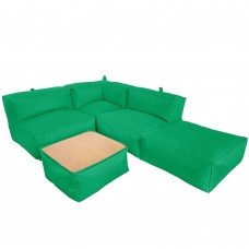 Безкаркасний модульний диван Tia-Sport Блек, оксфорд, зелений, код: sm-0692-5