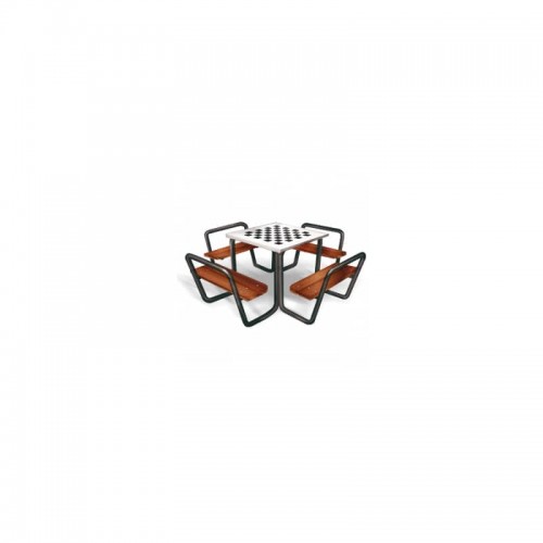 Стіл для шахів вуличний з лавочками ChessTour, код: SS00615-LD Стіл для шахів вуличний з лавочками ChessTour, код: SS00615-LD