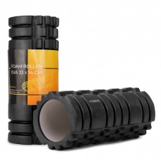 Масажний ролик Cornix EVA 330x140 мм (валик, роллер) Black, код: XR-0029