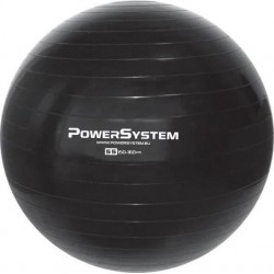 М"яч для фітнесу і гімнастики Power System 55см, черный, код: 4011BK-0
