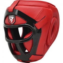 Боксерський шолом тренувальний RDX Guard Red L, код: 402995_L-RX
