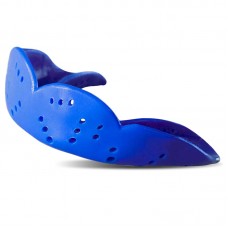 Капа перфорована (Perforated mouthguar) однощелепна FitBox, синій, код: BO-7419_BL