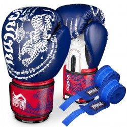 Боксерські рукавиці Phantom Muay Thai Blue 14 унцій, синій, код: PHBG2496-14