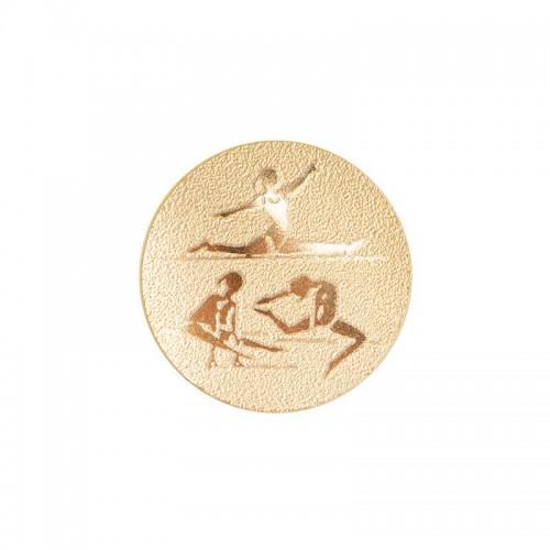 Жетон-наклейка PlayGame Художня гімнастика 25мм золота, код: 25-0073_G-S52