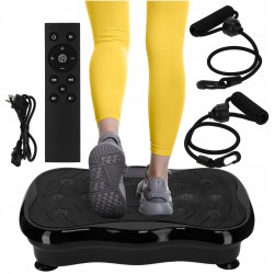 Віброплатформа для тренувань 4Fizjo Ultra+ з пультом та еспандерами, код: P-5905973402873