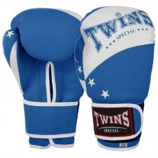 Боксерські рукавиці Twins PVC 14 унцій, синій, код: BO-9476_14BL