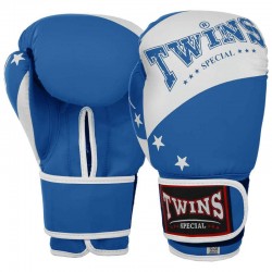 Боксерські рукавиці Twins PVC 14 унцій, синій, код: BO-9476_14BL