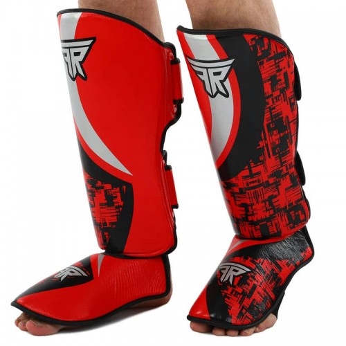 Захист гомілки та стопи Fistrage Furious M, червоний-чорний, код: VL-4469_MRBK Захист гомілки та стопи Fistrage Furious M, червоний-чорний, код: VL-4469_MRBK