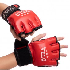 Рукавички для змішаних єдиноборств MMA Velo XL червоний, код: ULI-4035_XLR Рукавички для змішаних єдиноборств MMA Velo XL червоний, код: ULI-4035_XLR