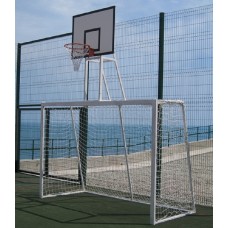 Ворота для футболу з баскетбольним щитом PlayGame 2500х1700 мм, код: SS00359-LD