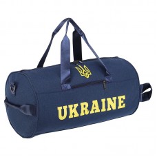 Сумка спортивна Бочонок PlayGame Ukraine 32л, синій, код: GA-0155-UKR_BL