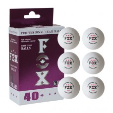 Кульки для настільного тенісу Fox 3*, 6шт, білий., код: T013-WS