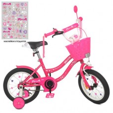 Велосипед дитячий Profi Kids Star d=14, малиновий, код: Y1492-1-MP