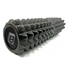 Масажний ролик EasyFit Solid Grid Roller v.2.2s 450х130 мм, чорний, код: EF-2053-BK