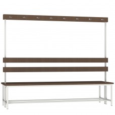 Лавка двостороння для роздягальні Emby CB-2000, 625х2000х1660 мм, код: 2415609441-E Лавка двостороння для роздягальні Emby CB-2000, 625х2000х1660 мм, код: 2415609441-E