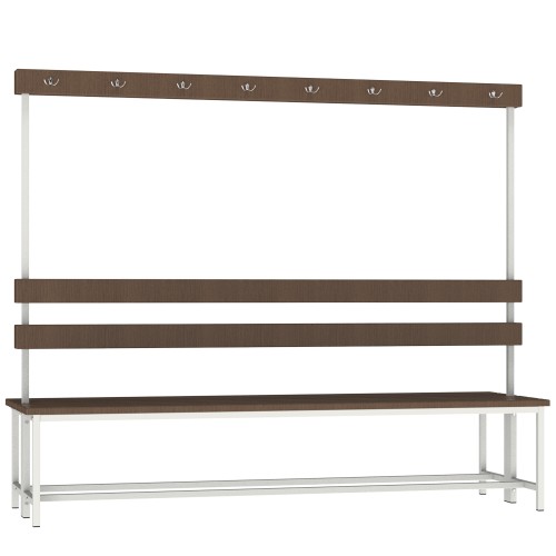 Лавка двостороння для роздягальні Emby CB-2000, 625х2000х1660 мм, код: 2415609441-E Лавка двостороння для роздягальні Emby CB-2000, 625х2000х1660 мм, код: 2415609441-E