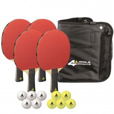 Набір для настільного тенісу Joola Quattro 4 Bats 10 Balls (54818), код: 930795-SVA Набір для настільного тенісу Joola Quattro 4 Bats 10 Balls (54818), код: 930795-SVA