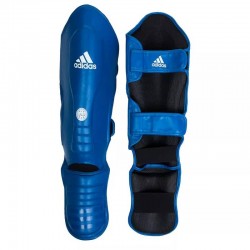 Захист гомілки та стопи Adidas з ліцензією Wako Semi Contact, розмір L, синій, код: 15559-938