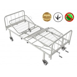 Ліжко медичне функціональне Атон КФ-4-МП-БМ-К125 з металевими бильцями і колесами 125 мм, код: 1582413269-A