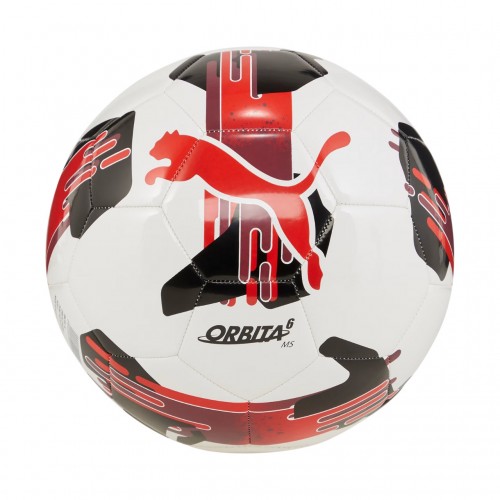 М"яч футбольний Puma Orbita 6 MS №5, білий-чорний-бордовий, код: 4067981497270