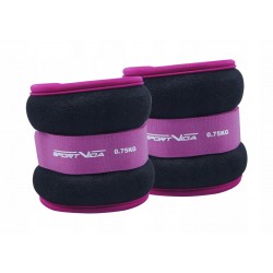 Обважнювачі для ніг та рук SportVida 2x0.75 кг, чорний-фіолетовий, код: SV-HK0033