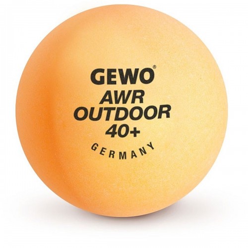 М'ячі для настільного тенісу Gewo AWR Outdoor 40+ orange 6шт, код: 931308-SVA