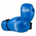 Боксерські рукавички TopTen X-2 шкіра синій 12oz, код: TT-X212B