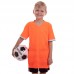 Форма футбольная подростковая PlayGame размер 24, рост 120, оранжевый-черный, код: CO-1908B_24ORBK-S52