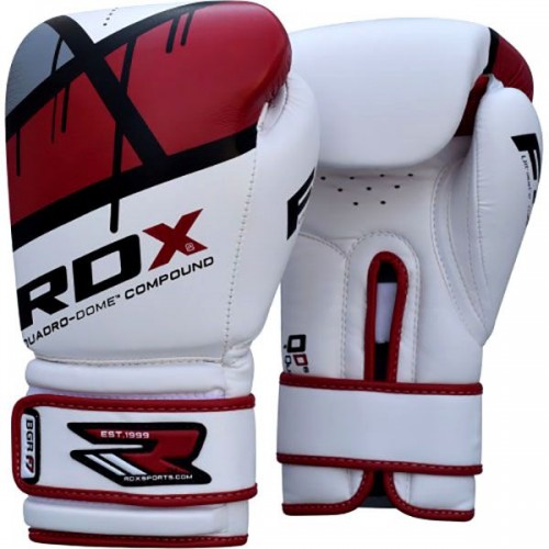Рукавиці для боксу RDX Rex Leather Red 8 унцій, код: RX-10128_8 Рукавиці для боксу RDX Rex Leather Red 8 унцій, код: RX-10128_8