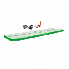 Мат гімнастичний надувний 4Fizjo Air Track Mat 5000x1000x150 мм, White/Orange, код: P-5907739311795