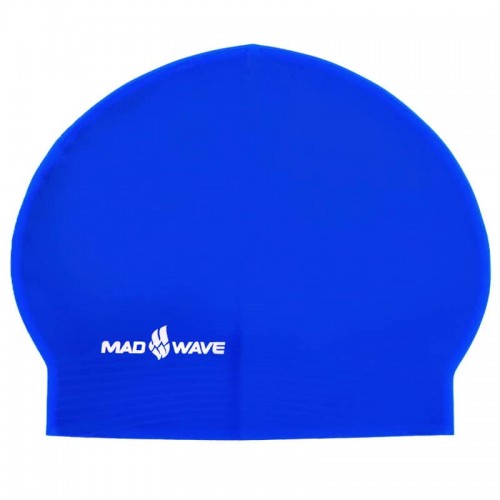 Шапочка для плавання MadWave Solid Soft, синій, код: M056502_BL