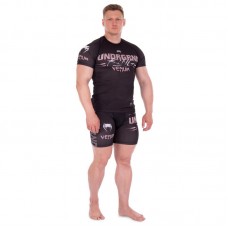 Комплект компресійний чоловічий  (футболка і шорти) Venum Undrgbnd, XL (48-50), чорний, код: 9801-9901_XLBK