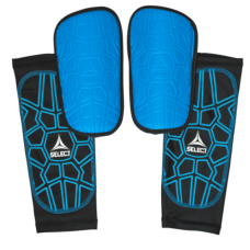 Щитки футбольні Select Shin Guard Super Safe v23 XS (зріст 134см), синій-чорний, код: 5703543311156