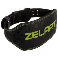 Пояс атлетичний шкіряний Zelart M чорний, код: VL-3342_M