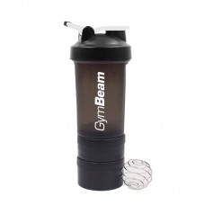 Багатосекційний шейкер GymBeam Blend Bottle Black White, код: 8588007570488