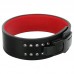 Пояс для пауерліфтингу з карабіном шкіряний Mdbuddy Weightlifting Belt L, чорний-червоний, код: TA-3231_LBKR