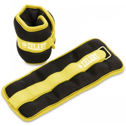 Обважнювачі-манжети для рук і ніг Zelart 2х1 кг, жовтий, код: FI-2502-2_Y
