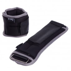 Обважнювачі-манжети для рук і ніг FitGo 2x0,5 кг чорний-сірий, код: FI-1302-1_BKGR