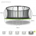 Садовий батут Zipro Jump Pro Premium з внутрішньою сіткою 16FT 496 см, зелений-чорний, код: 5902659843197-IN