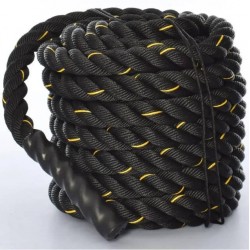 Бойовий канат Fitnessport FF32A1-15m, 15м, чорний-жовтий, код: 10222-AX Бойовий канат Fitnessport FF32A1-15m, 15м, чорний-жовтий, код: 10222-AX