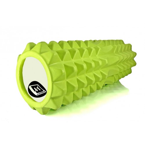Масажний ролик EasyFit Grid Roller v.1.2, 330х130 мм, салатовий, код: EF-2022-GN-EF Масажний ролик EasyFit Grid Roller v.1.2, 330х130 мм, салатовий, код: EF-2022-GN-EF