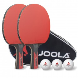 Набір для настільного тенісу Joola Duo Carbon 2 Bats 3 Balls (54822), код: 930808-SVA Набір для настільного тенісу Joola Duo Carbon 2 Bats 3 Balls (54822), код: 930808-SVA