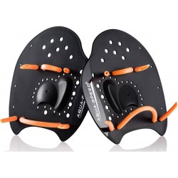 Лопатки для плавання Aqua SpeedSkill Paddle M 185х170 мм, чорний-помаранчевий, код: 5908217617903