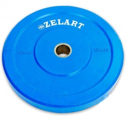 Бамперні диски для кроссфіта Zelart Z-Top Bumper Plates гумові 15кг (d-51мм), код: TA-5125-15-S52