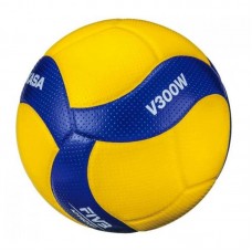М"яч волейбольний Mikasa V300W №5, жовтий-синій, код: 4907225880997