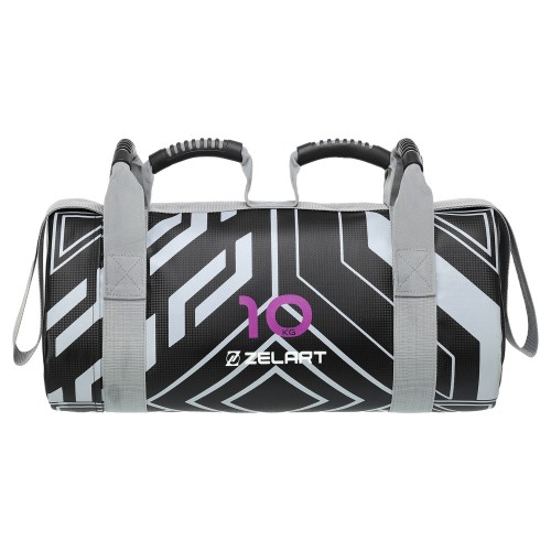 Мішок обтяжувач для функціонального тренінгу Power Bag Mdbuddy 10кг, чорний, код: FI-2820-10